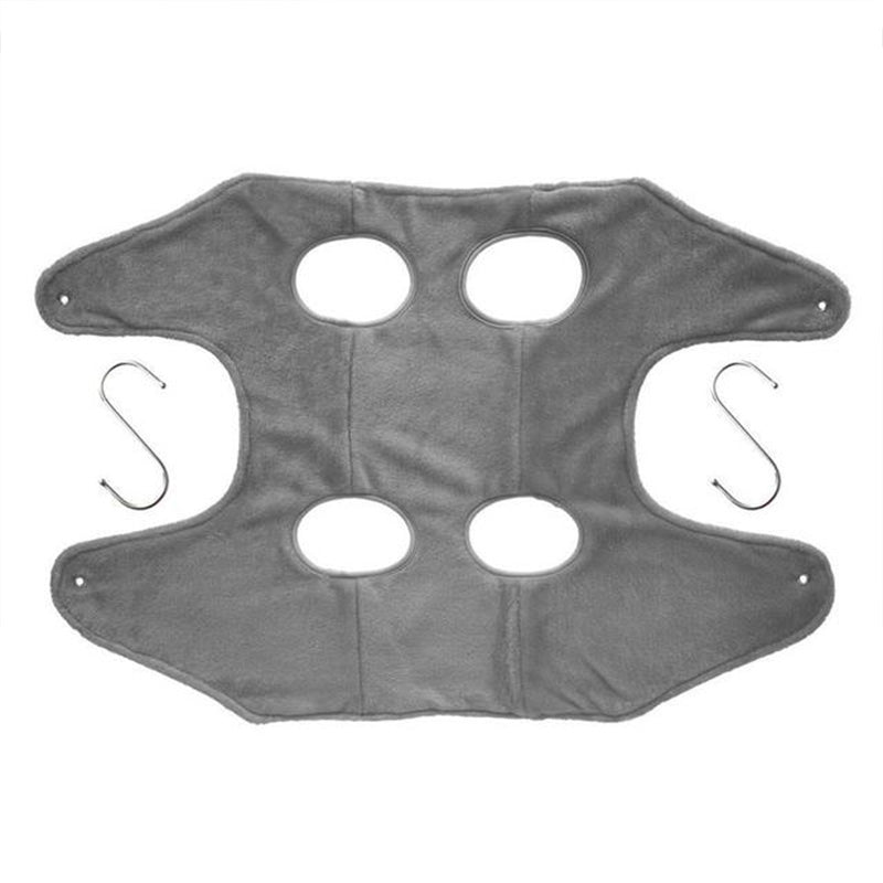 "Högkvalitativ flanell hängmatta för husdjur, säker och bekväm för hund- och kattklippning, blå färg, storlek M."