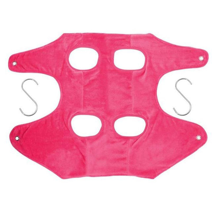 "Högkvalitativ flanell hängmatta för husdjur, säker och bekväm för hund- och kattklippning, blå färg, storlek M."