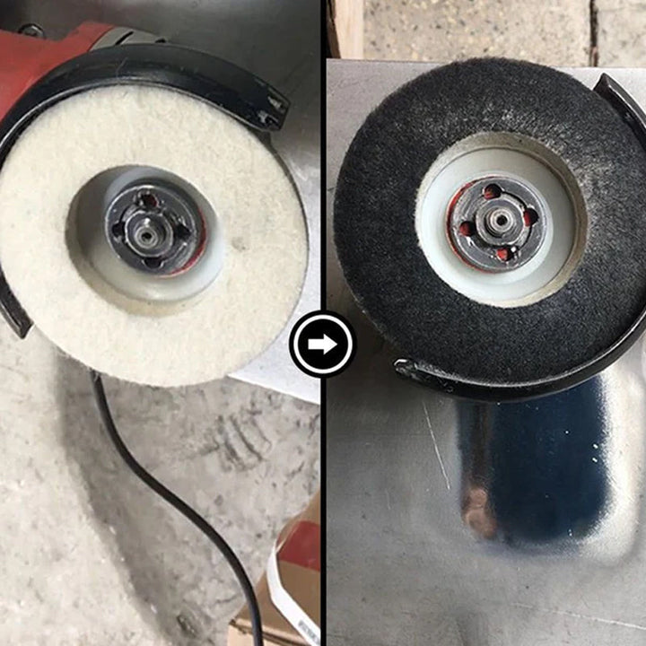 "Högkvalitativ ullpolerskiva för bilar och möbler, mjuk ullfiber, effektiv på metall och trä, slitstark och elastisk."