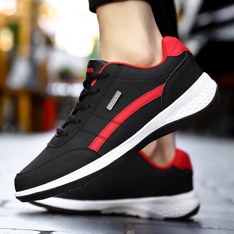 "Högkvalitativa herrsneakers, sportiga och bekväma med stilren design, perfekt för aktiv livsstil"