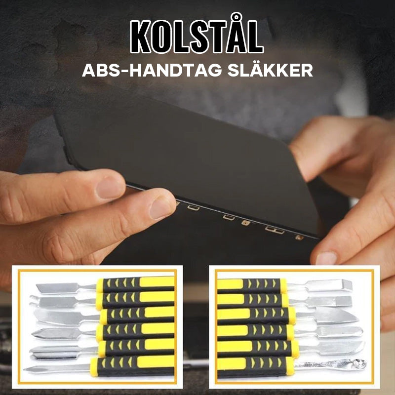 "Högkvalitativt 6st metallkofot verktygsset med ergonomiskt ABS-handtag, idealiskt för reparation av elektronik."