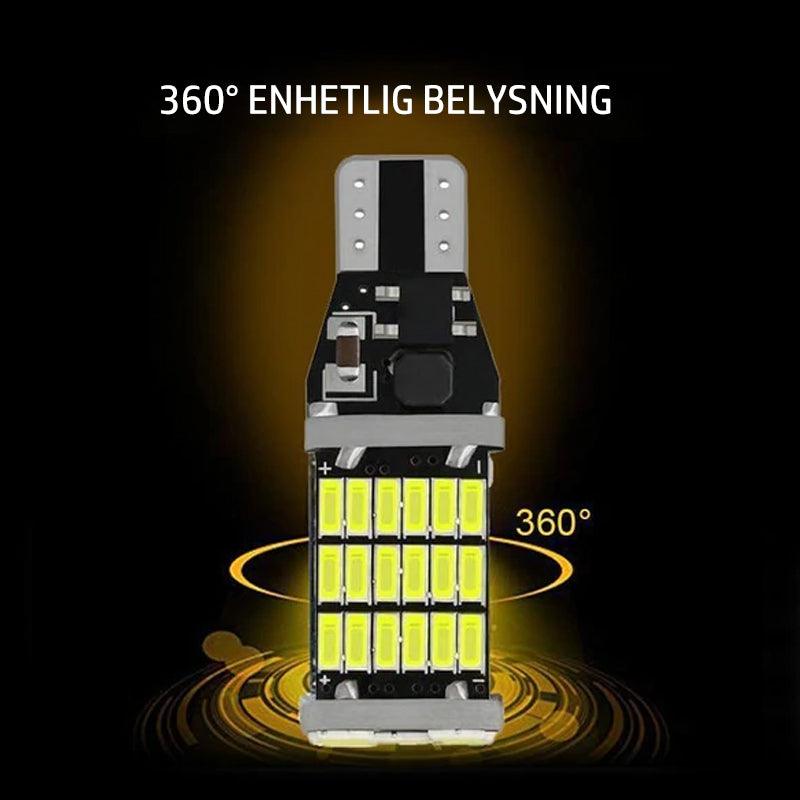 "Högkvalitativt LED bakljus för bilar med 48 SMD LED-chips, ger kraftfullt ljus och elegant design, förbättrar säkerhet."