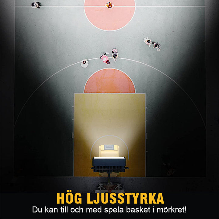 "Högpresterande 18W LED-arbetslampa, robust design, 16 LED-pärlor, bred strålvinkel, idealisk för utomhusarbete."