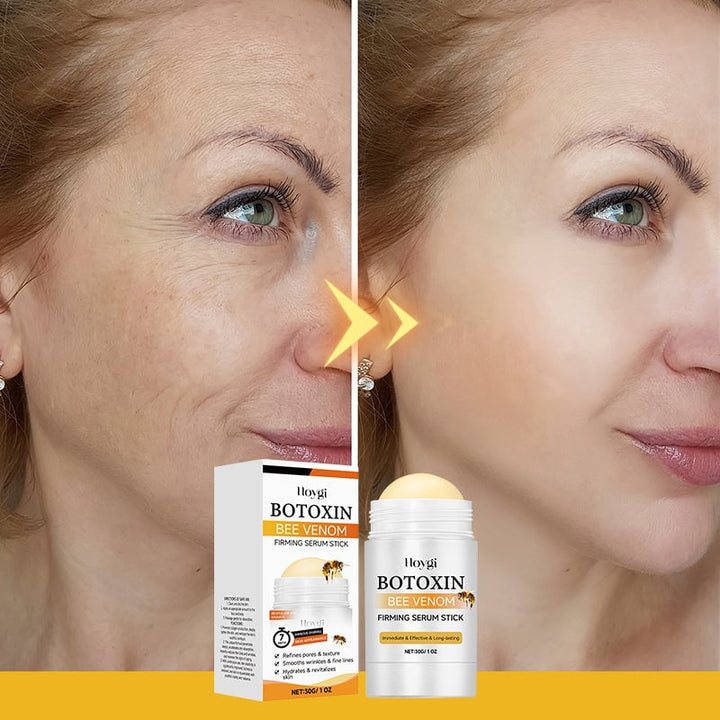 Hudvårdsstift för djup näring, ljus beige färg, slimmad design. Perfekt för att ge huden lyster och ungdomlig glöd.