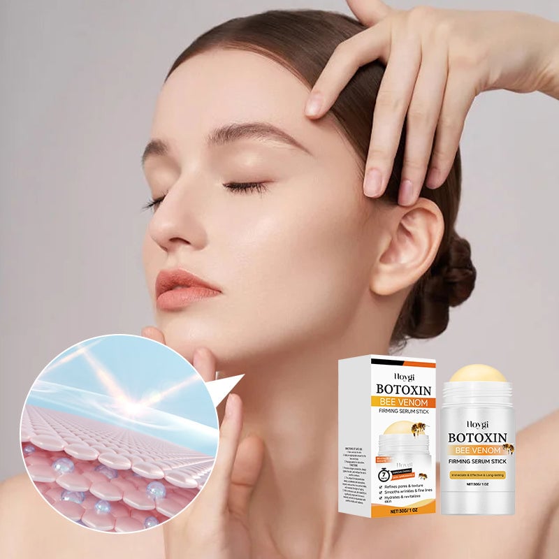 Hudvårdsstift för djup näring, ljus beige färg, slimmad design. Perfekt för att ge huden lyster och ungdomlig glöd.