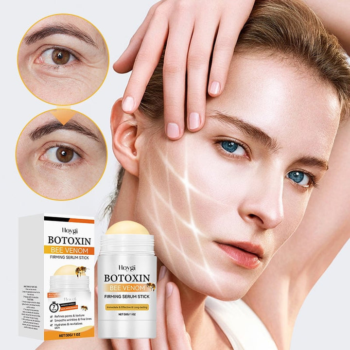 Hudvårdsstift för djup näring, ljus beige färg, slimmad design. Perfekt för att ge huden lyster och ungdomlig glöd.