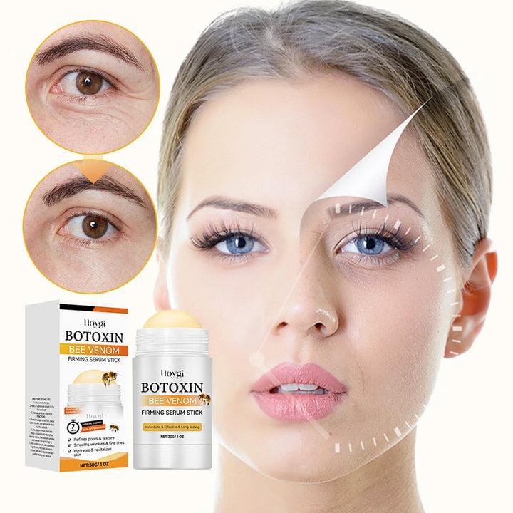 Hudvårdsstift för djup näring, ljus beige färg, slimmad design. Perfekt för att ge huden lyster och ungdomlig glöd.