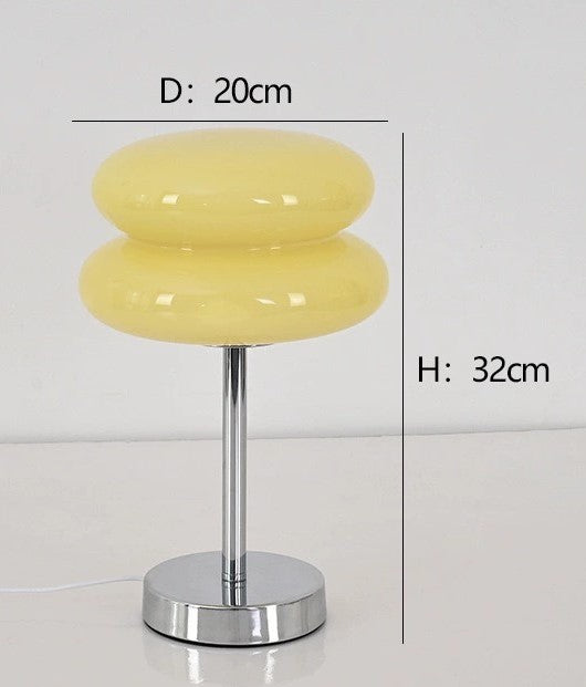 Macaron Inspirerad Bordslampa - Färgglad Glaslampa | Smart Ljus