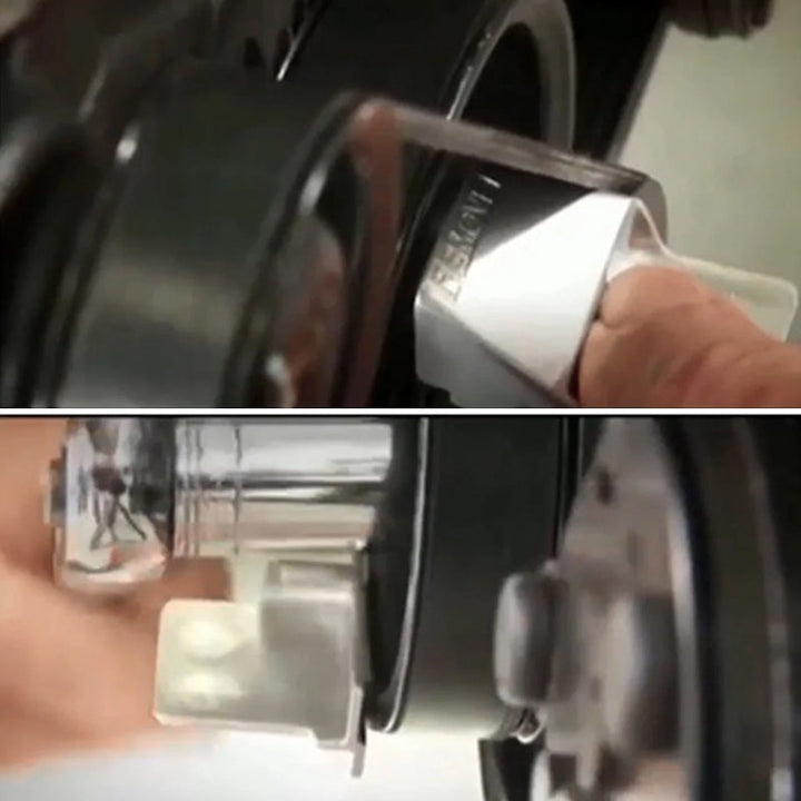 "Innovativt motorbältesverktyg i metall och plast för snabb installation, kompakt och hållbart för garagearbete."