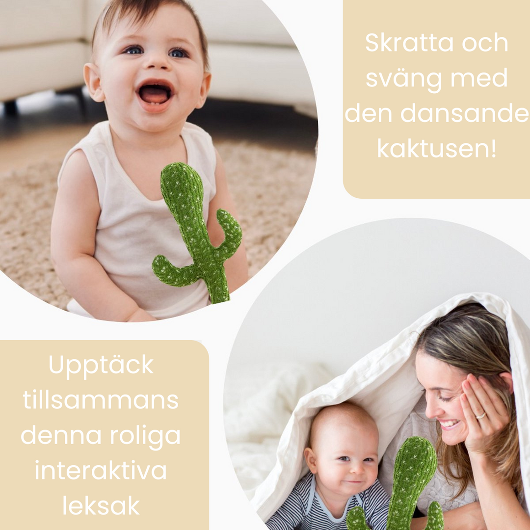 "Interaktiv dansande kaktusleksak som sjunger i ljusgrön ton, stimulerar barns kreativitet och reagerar på ljud."