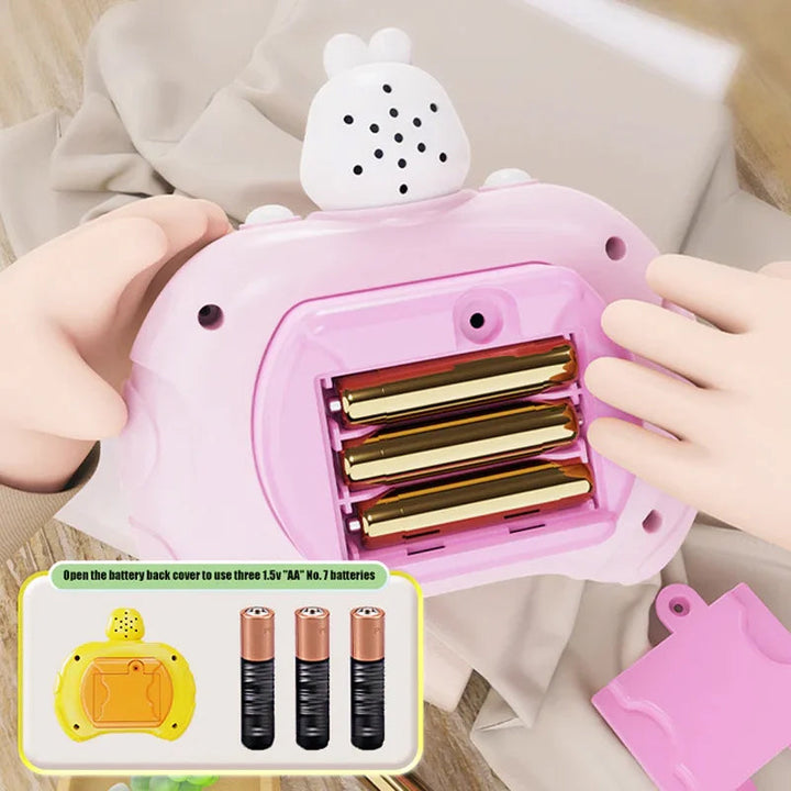 "Interaktiv pusselkonsol för barn med färgglada figurer, tränar kognitiva färdigheter och fantasi, säker plast"