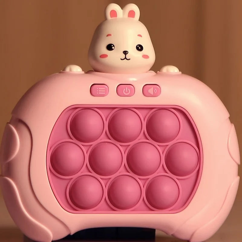 "Interaktiv pusselkonsol för barn med färgglada figurer, tränar kognitiva färdigheter och fantasi, säker plast"