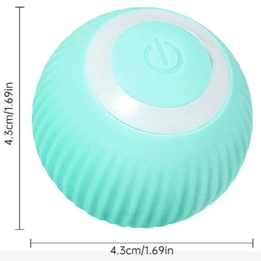 Interaktiv rullboll, automatisk sällskapsdjursleksak för katt och hund