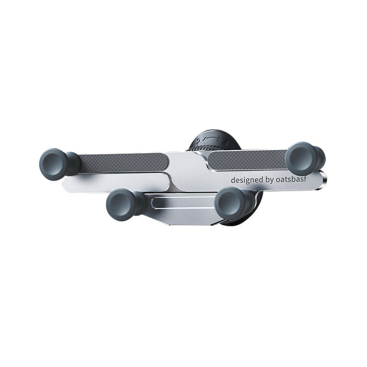 "Invisible, roterbar mobilhållare för bilen, diskret design, aluminium och ABS, enkel att använda, perfekt för navigation."