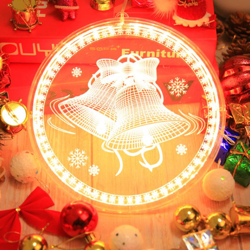 "Jul LED-lampa, hängande dekoration inomhus, unikt julmotiv. Perfekt för fönster, väggar och dörrar, ger varm belysning."