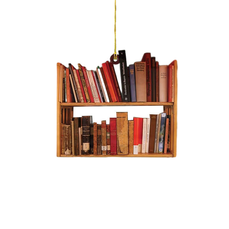 "Julbok trä ornamentset, elegant akrylprydnad som reflekterar ljus, perfekt för festlig dekoration och present."