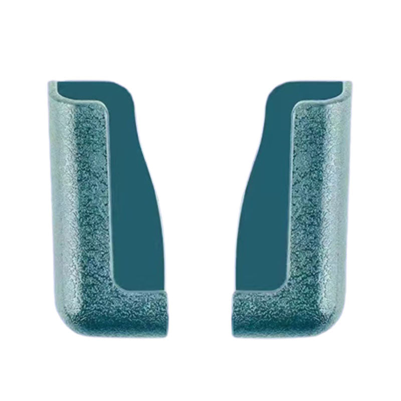 Justerbar biltelefonhållare för instrumentbräda i svart/glad färg, självhäftande bas, hållbar och stötsäker design.