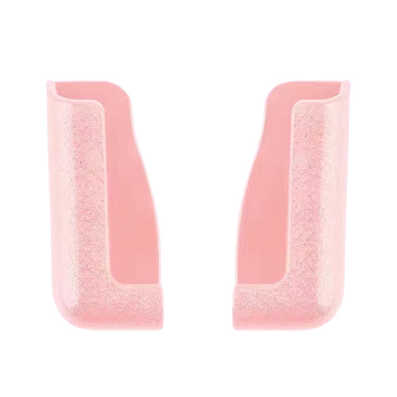 Justerbar biltelefonhållare för instrumentbräda i svart/glad färg, självhäftande bas, hållbar och stötsäker design.