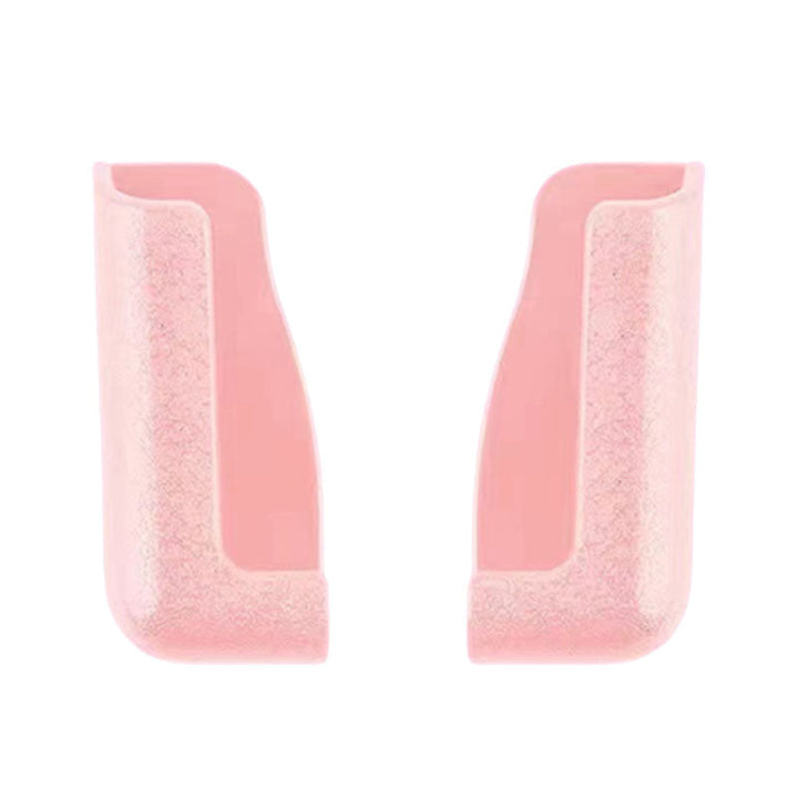 Justerbar biltelefonhållare för instrumentbräda i svart/glad färg, självhäftande bas, hållbar och stötsäker design.