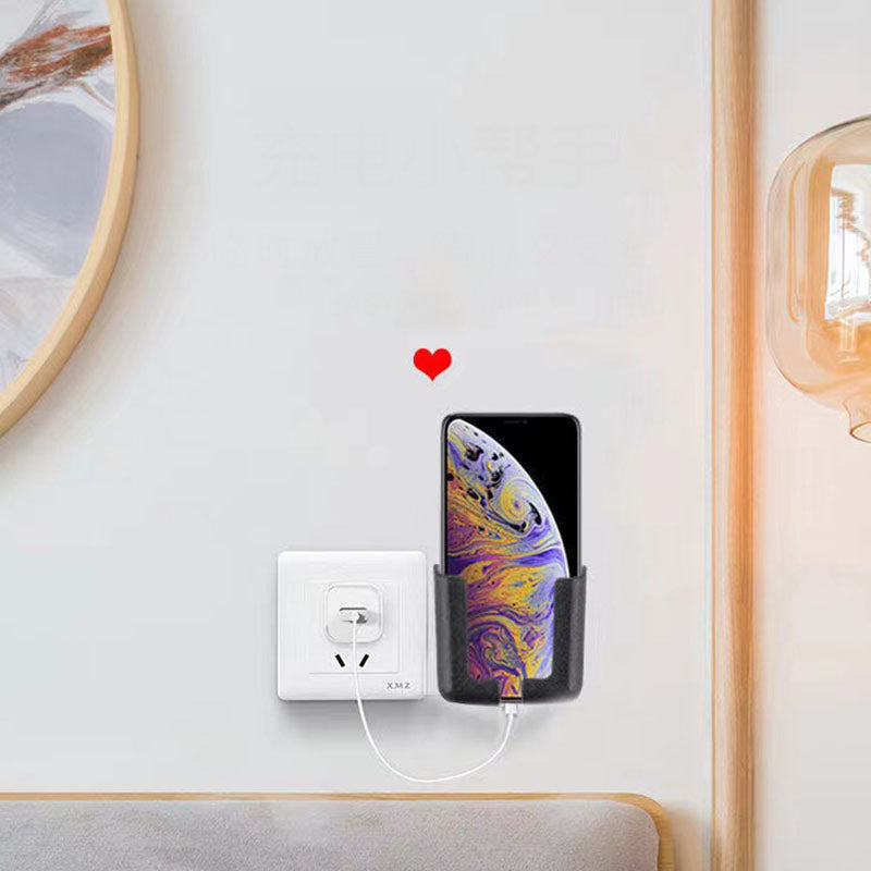 Justerbar biltelefonhållare för instrumentbräda i svart/glad färg, självhäftande bas, hållbar och stötsäker design.