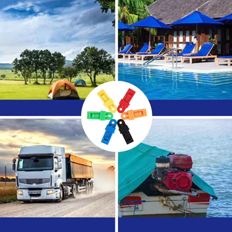 "Justerbara låsgrepp i slitstarkt PA-material, designade för utomhusbruk. Perfekta för båt, camping eller picknick."