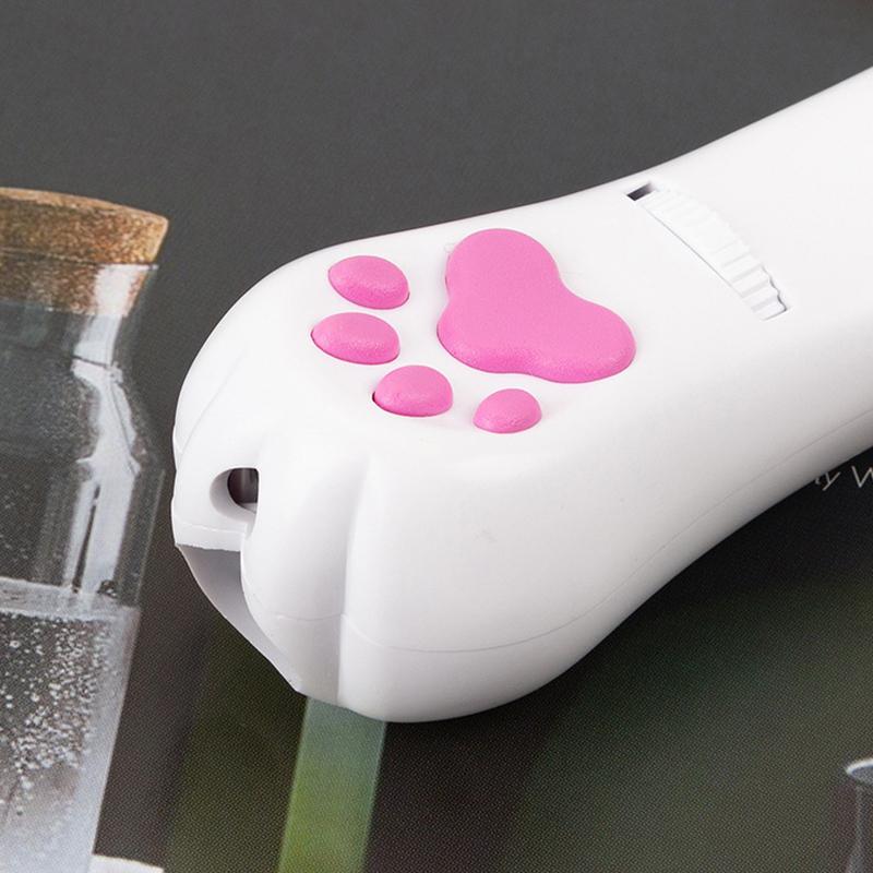 "Kattleksak med LED-ljus i hållbar ABS-plast, erbjuder interaktiv lek för katter, USB-laddning och olika ljuslägen."