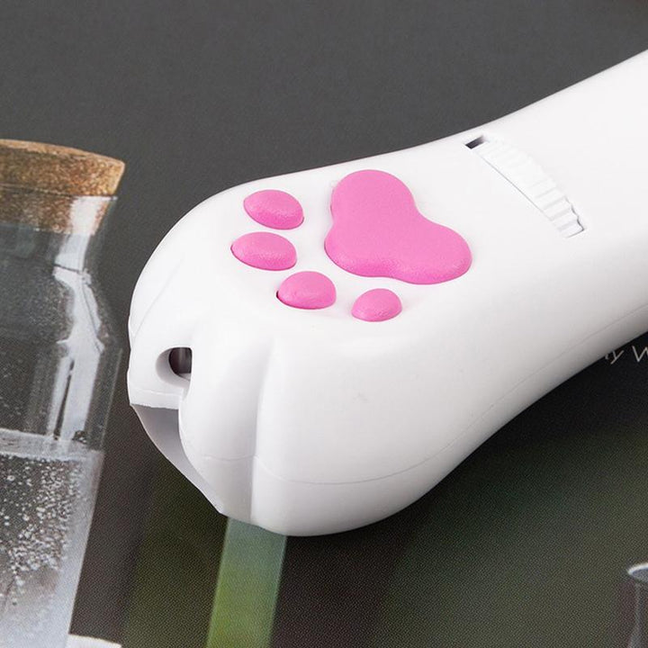 "Kattleksak med LED-ljus i hållbar ABS-plast, erbjuder interaktiv lek för katter, USB-laddning och olika ljuslägen."