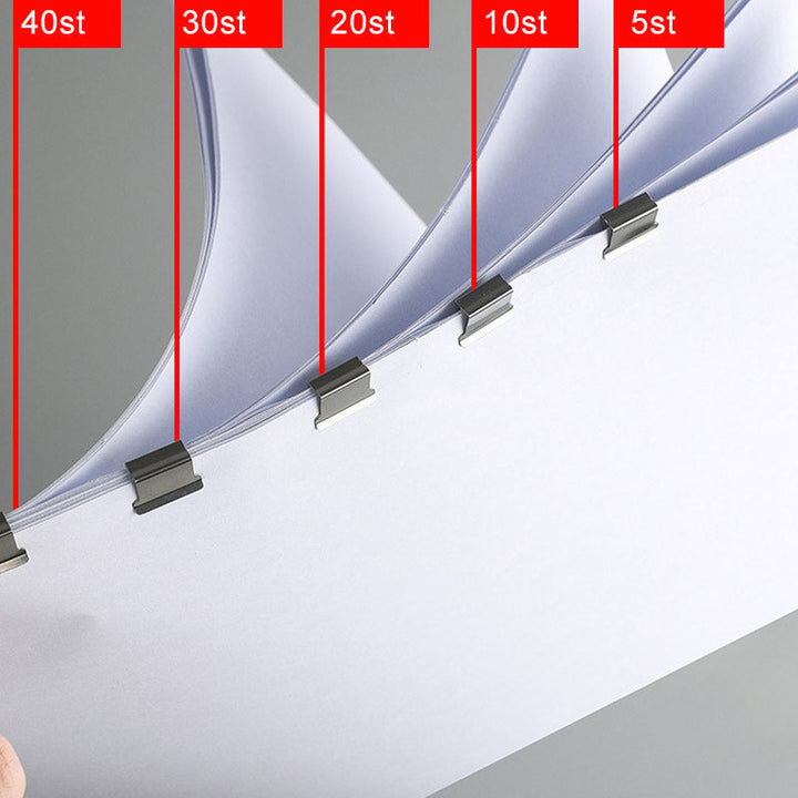 "Kompakt klippautomat i blå och vit färg, ergonomisk design med anti-skid funktion för kontor och hem."