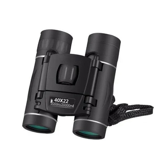 "Kompakt militärkikare 40x22 i svart med HD-optik, 40x förstoring, för natur, sport och äventyr upp till 1600 m."
