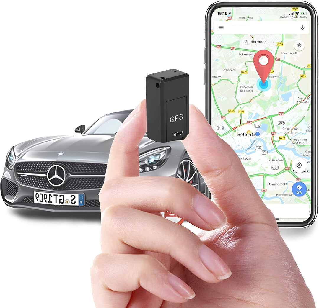 "Kompakt svart magnetisk GPS-tracker, diskret design för fordon, husdjur och väskor, lätt att gömma och fästa."