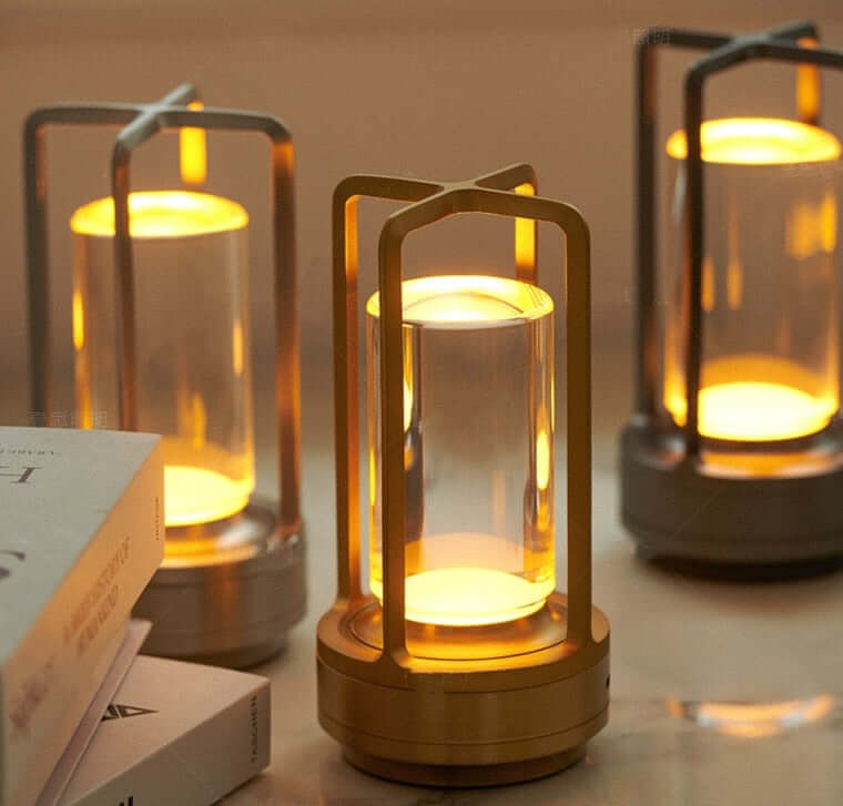 Kompakt Uppladdningsbar Dimbar Skrivbordslampa – Perfekt Belysning Var Du Än Är - Glowseva