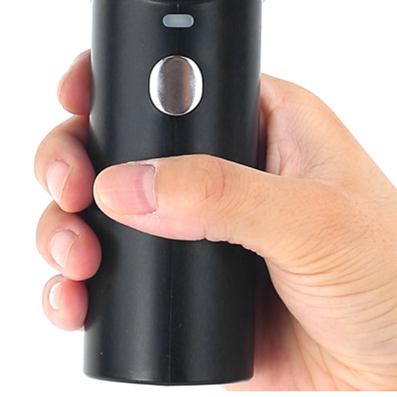 Kraftfull trådlös vit mini dammsugare för hem och kontor, idealisk för rengöring av smala utrymmen och fönster.