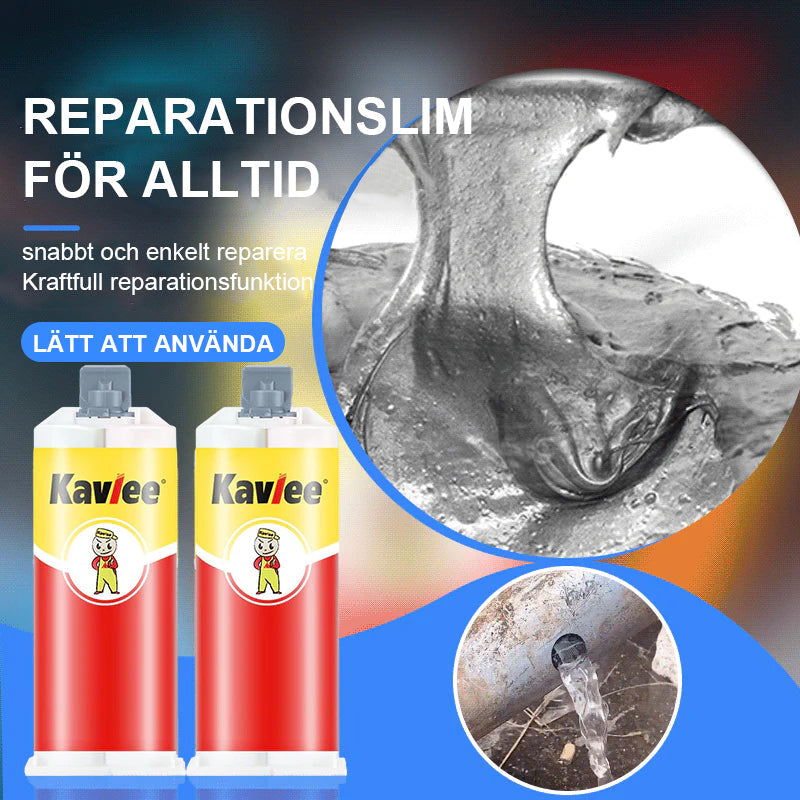 "Kraftfullt reparationslim för hantverk och fordon, 95g tub, perfekt för metall, keramik och trä, i gör-det-själv-projekt."