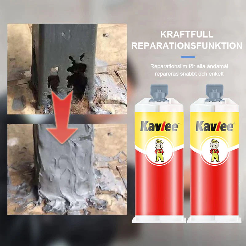 "Kraftfullt reparationslim för hantverk och fordon, 95g tub, perfekt för metall, keramik och trä, i gör-det-själv-projekt."