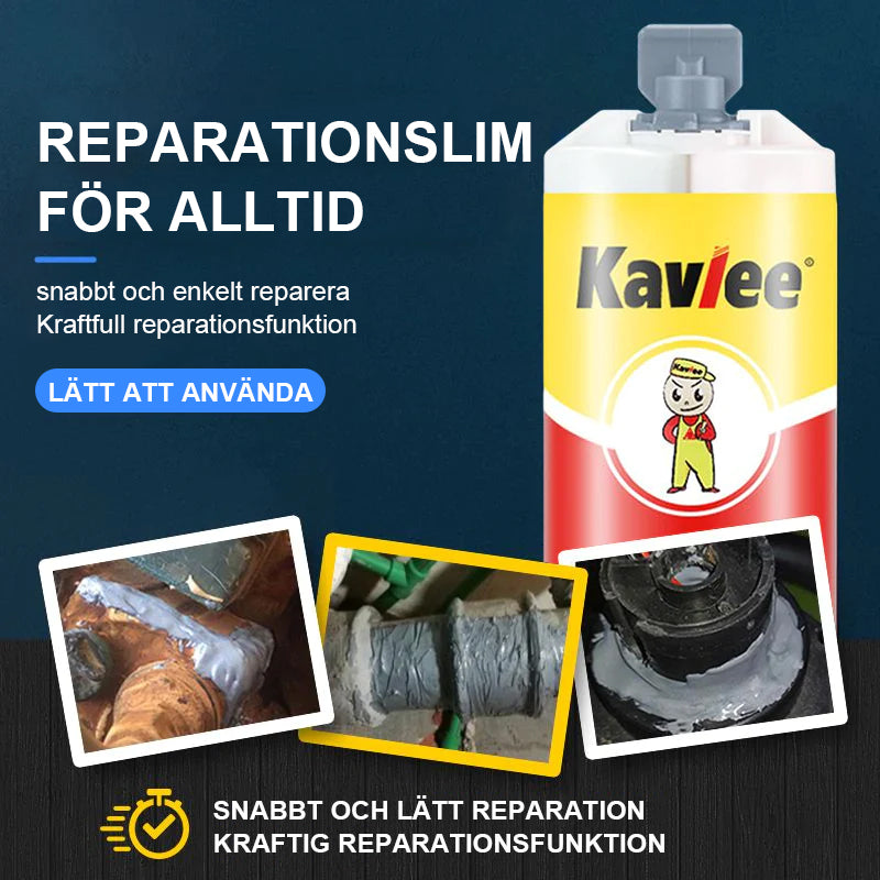 "Kraftfullt reparationslim för hantverk och fordon, 95g tub, perfekt för metall, keramik och trä, i gör-det-själv-projekt."