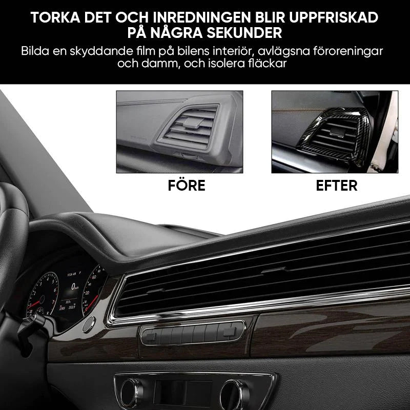 "Kristallbeläggning för biltillbehör ger bilen hållbar glans, skyddar ytor och är enkel att applicera."