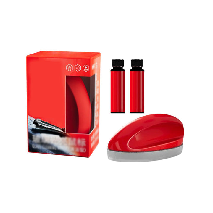 "Kristallklar bilglasrengörare, tar bort oljefilm och smuts snabbt, säker synlighet. Passar alla bilglas och speglar."