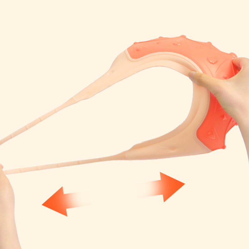 "Kronformad badmössa för barn, öronskyddande, justerbar, i PP + TPE, finns i rött, gult och blått, 15x13 cm."