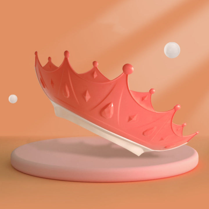 "Kronformad badmössa för barn, öronskyddande, justerbar, i PP + TPE, finns i rött, gult och blått, 15x13 cm."