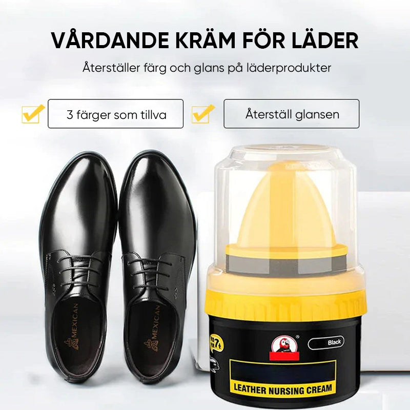 "Läderreparationskräm herrskor, flytande; återställ glans och färg, smidig applikation med svamp; 100g, flera färger."