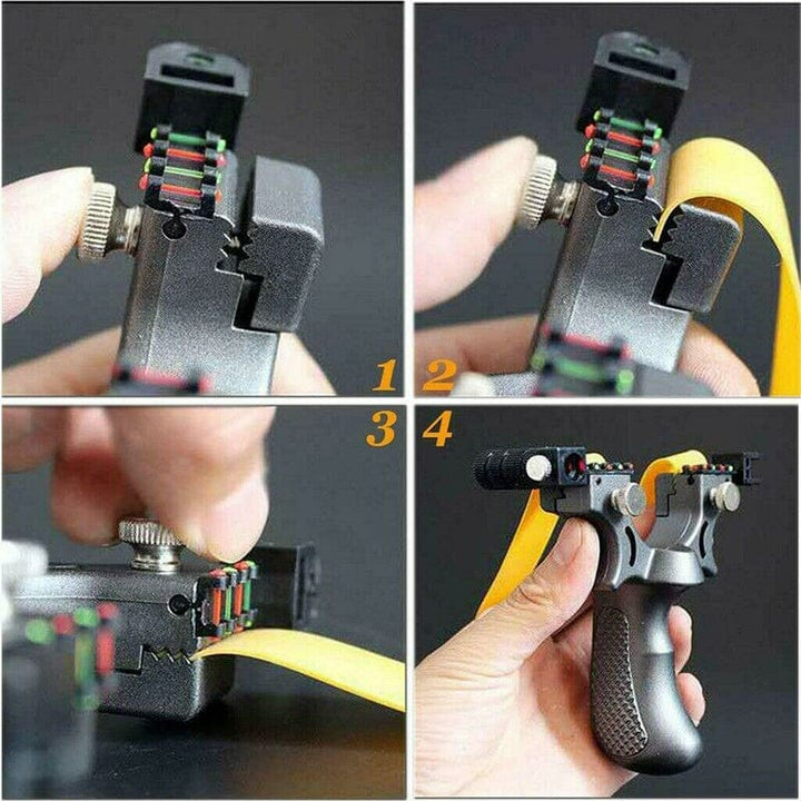 Laserstyrd slangbella i polycarbonat för utomhusbruk, kompakt och kraftfull design med exakt lasersikte för precision.