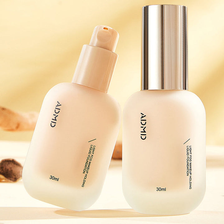 "Lätt matt foundation; flytande, fuktgivande, kollagen-berikad, för naturlig look och strålande hudton."