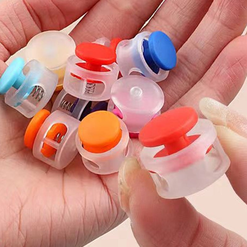 "Lätta elastiska snörlås för skor, mångfärgade och stilrena med slät finish, perfekt för alla tränings- och skobehov."