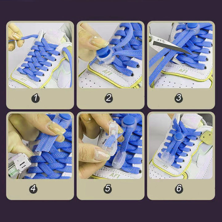 "Lätta elastiska snörlås för skor, mångfärgade och stilrena med slät finish, perfekt för alla tränings- och skobehov."