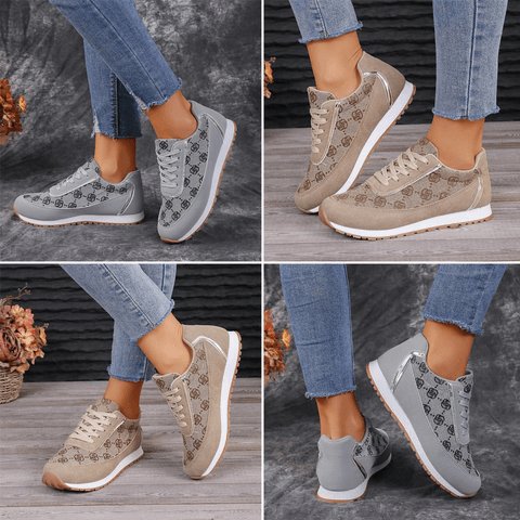 Lätta och Bekväma Sneakers för Damer med Snygg Design och Halkfri Sula - Glowseva