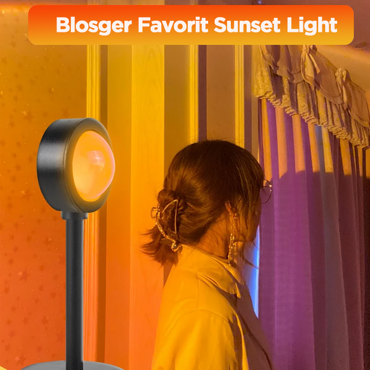 "LED golvlampa med justerbart huvud och färgrika projektioner skapar en romantisk och modern atmosfär i hemmet."