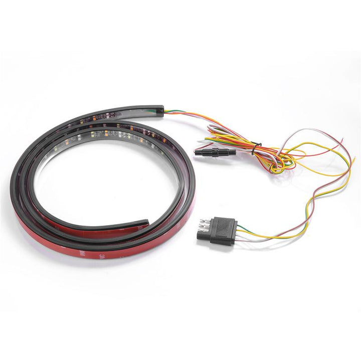 "LED ljusstång med rödlinje, stark ljusstyrka, trippel LED, för bilar, trucks & SUV:er, vattentätt silikonhölje."