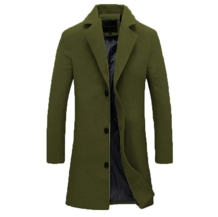 Long Slim Fit Business Coat för Män - Stil, Funktion och Komfort - Glowseva