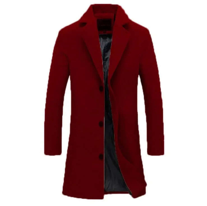 Long Slim Fit Business Coat för Män - Stil, Funktion och Komfort - Glowseva