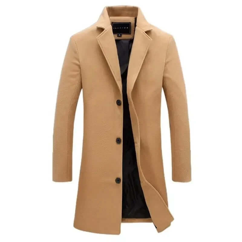 Long Slim Fit Business Coat för Män - Stil, Funktion och Komfort - Glowseva